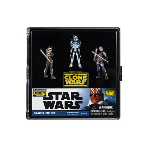 Star Wars: The Clone Wars Enamel Pin Set - Entertainment Earth Exclusive