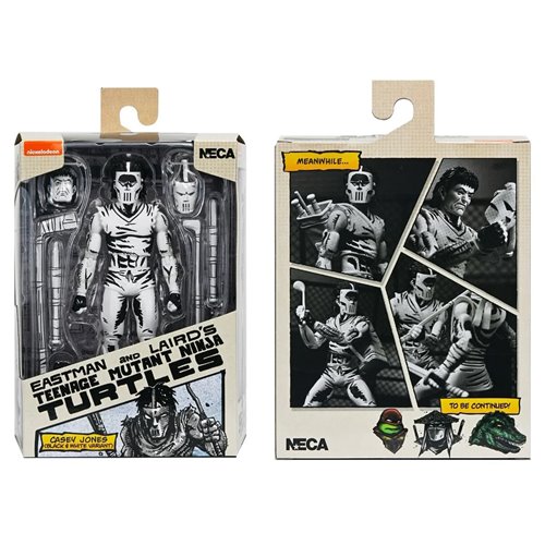 Teenage Mutant Ninja Turtles Mirage Comics Casey Jones Black & White Variant 7-Inch Scale Action Fig