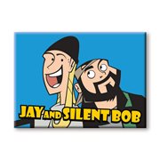 Jay and Silent Bob Cartoon Flat Magnet