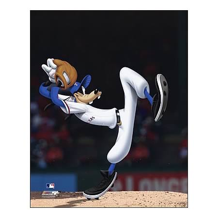 Disney MLB Texas Rangers Goofy Framed Print