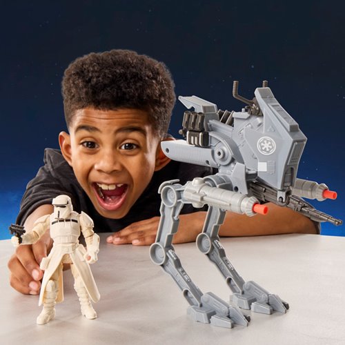Star Wars ActionVerse AT-RT Vehicle & Imperial Remnant AT-RT Driver