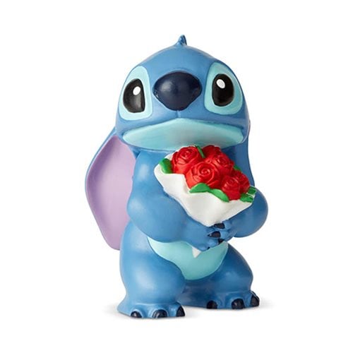 Disney Showcase Lilo & Stitch Stitch with Flowers Mini Statue