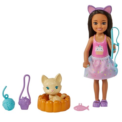 Barbie Cupcake Chelsea Doll with Pet Kitten