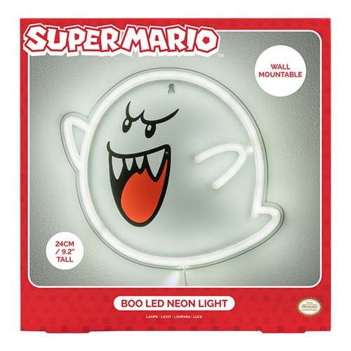 Super Mario Bros. Boo Wall Mountable LED Neon Light