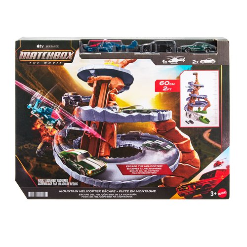 Matchbox The Movie Mountain Helicopter Escape Playset