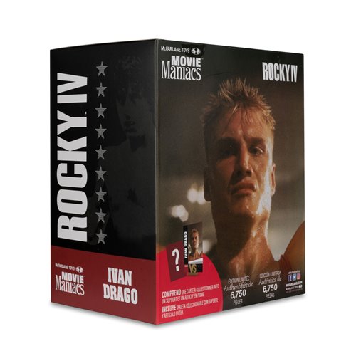 Movie Maniacs Rocky Wave 3 Ivan Drago Rocky IV 6-Inch Scale Posed Figure