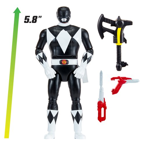 Mighty Morphin Power Rangers: Re-Ignition Auto Morphin Black Ranger Action Figure