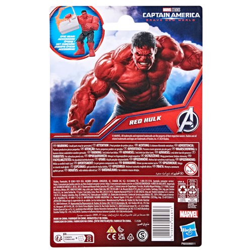 Captain America Brave New World Epic Hero Series Red Hulk 4-Inch Action Figure