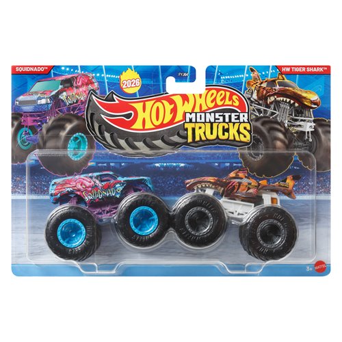 Hot Wheels Monster Trucks Demolition Doubles 1:64 Scale Vehicle 2-Pack 2026 Mix 2 Case of 8
