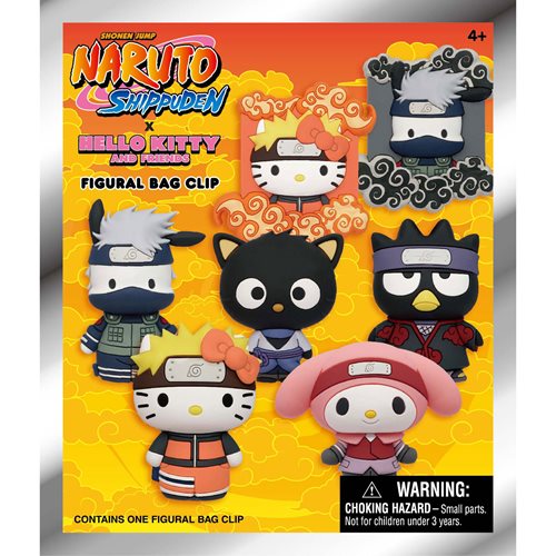 Hello Kitty x Naruto Figural Bag Clip Display Case
