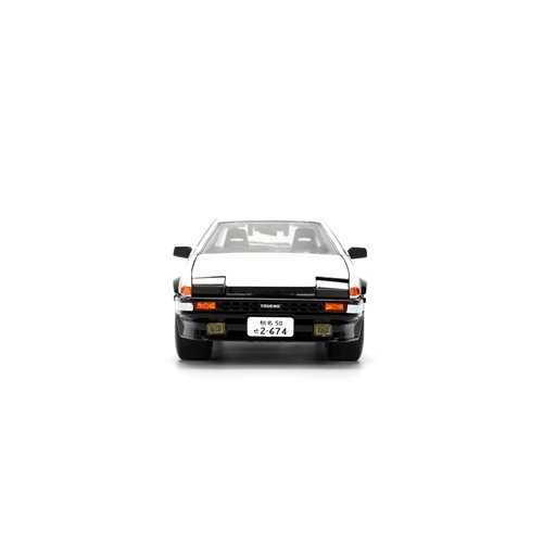 Hollywood Rides Initial D 1986 Toyota Trueno AE86 1:24 Scale Die-Cast Metal Vehicle with Takumi Figu