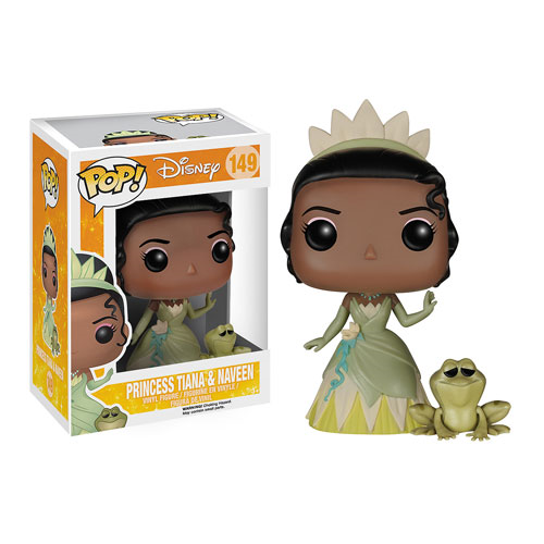 Naveen Princess and Funko the Frog Vinyl and Figures Tiana Frog Princess Disney the Pop!