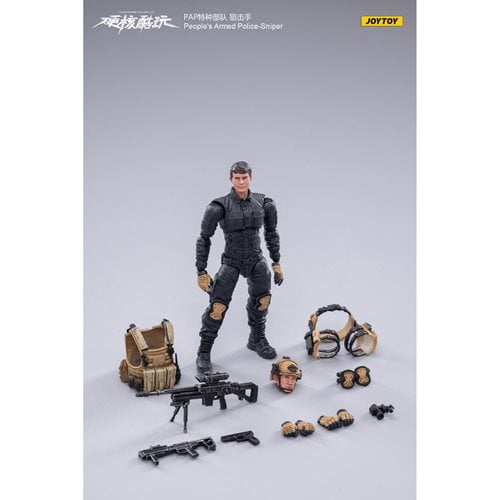 Joy Toy Peoples Armed Police Sniper 1:18 Scale Action Figure