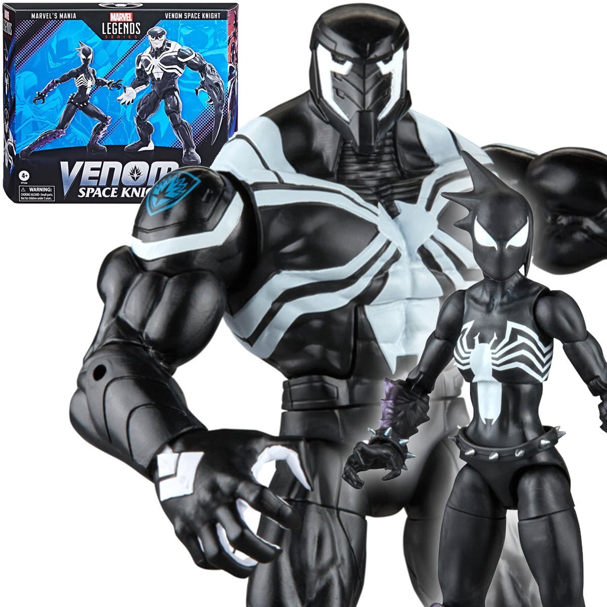 Marvel Legends 6 Inch Action Figure Venom 2 Pack - Venom Space Knight &  Marvel's Mania