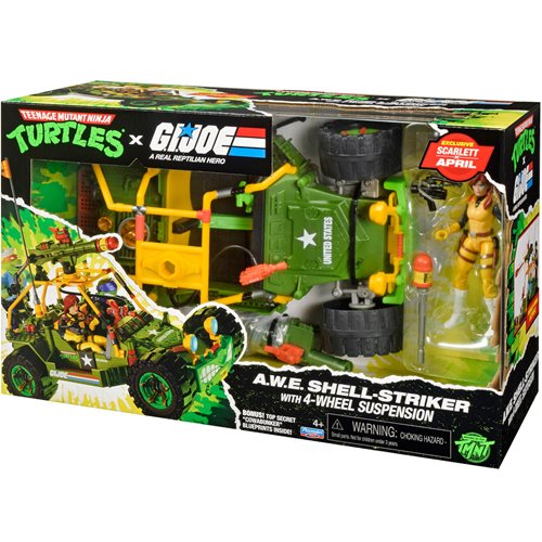 TMNT x G.I. Joe  AWE Striker Vehicle with Action Figure