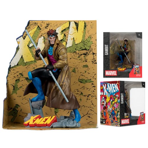 Marvel Collection Wave 6 Gambit X-Men #1 1:10 Scale Posed Figure with Scene