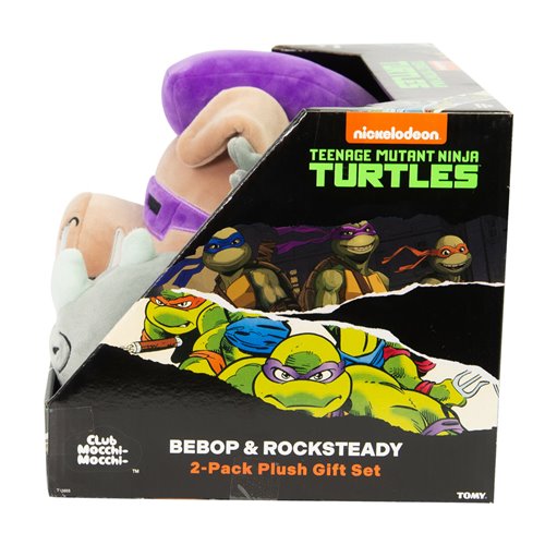 Club Mocchi Mocchi Teenage Mutant Ninja Turtles Bebop and Rocksteady 2-Pack Plush Collector Set