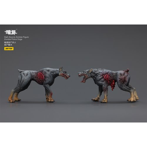 Joy Toy Dark Source Zombie Dog 1:25 Scale Action Figure 2-Pack