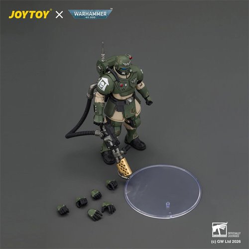 Joy Toy Warhammer 40,000 Astra Militarum Kasrkin 2 with Flamer Action Figure
