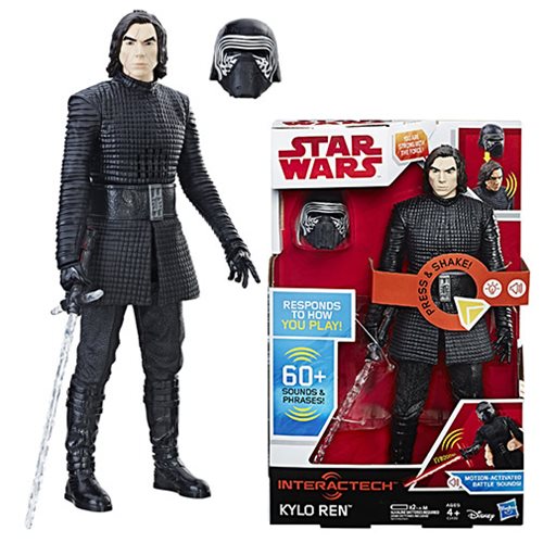 Details about   Star Wars Kylo Ren Action Figure 60 Sound & Phrases Age 4 Interactech 