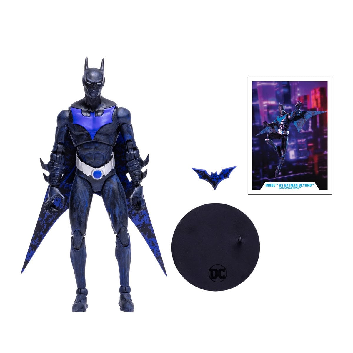 McFarlane DC Multiverse Inque (Batman Beyond) - Figura 7 Pollici, 22 Punti Articolari, Con Batarang