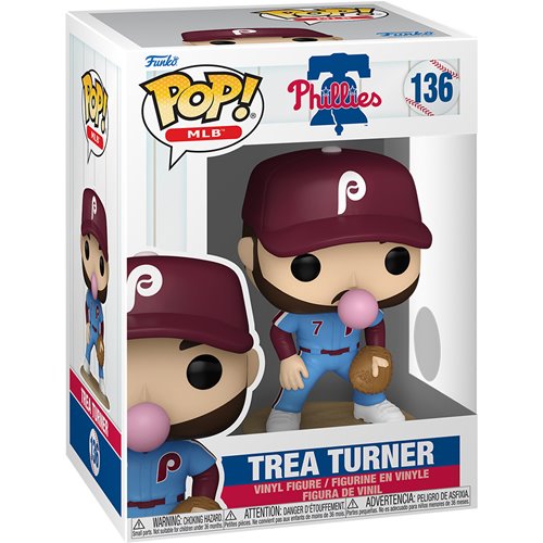 MLB Phillies Trea Turner (Bubblegum) Funko Pop! Vinyl Figure
