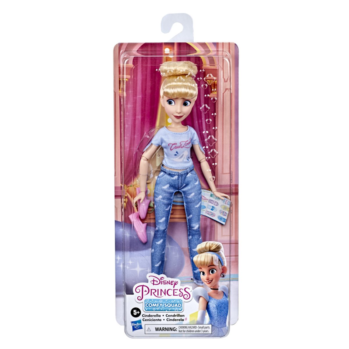 Disney Princess Comfy Squad Cinderella comprend amovible Chaussures et magazine UK 