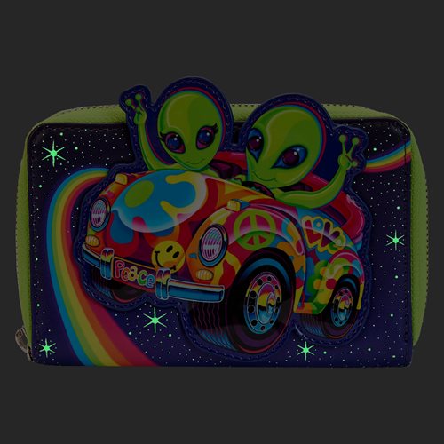 Lisa Frank Cosmic Alien Ride Zip-Around Wallet