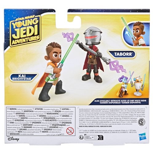 Star Wars Young Jedi Adventures Kai Brightstar and Taborr 4-Inch Action Figure 2-Pack