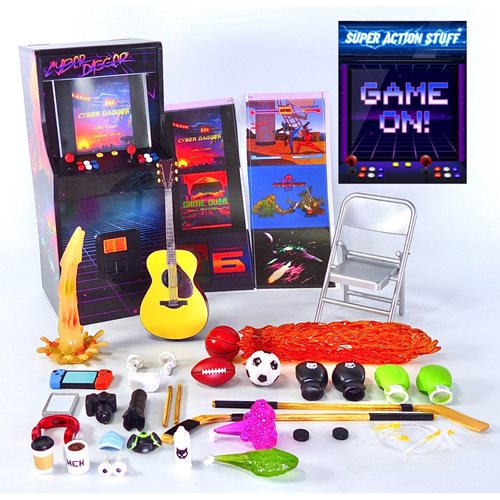 Super Action Stuff! Cyber Dagger Arcade Game On! Action Figure Accessories Set