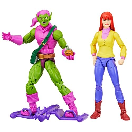 Spider-Man Marvel Legends Mary Jane Watson and Green Goblin 6-Inch Action Figures - Exclusive