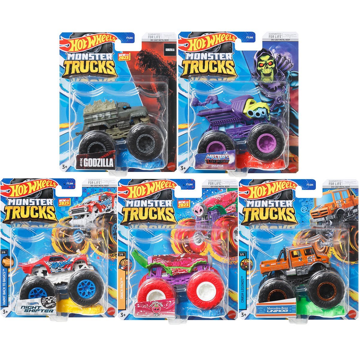 Hot Wheels Car MONSTER TRUCKS Connect And Crash Car Collector Edition Metal  Diecast Model Cars Kids Toys Gift