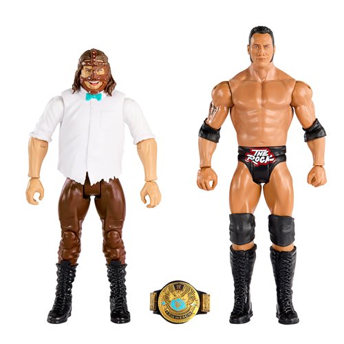 WWE Championship Showdown Series 14 The Rock & Mankind Action Figure 2-Pack