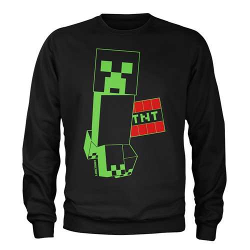 Minecraft Super Sketchy Creeper Youth Crew Neck Sweatshirt