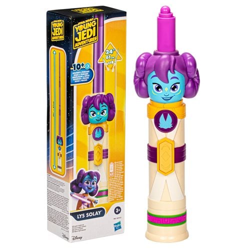 Star Wars Young Jedi Adventures Lys Solay Purple Electronic Lightsaber