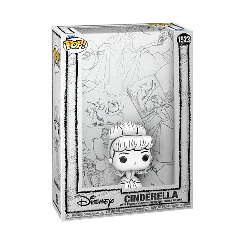 Disney Sketched Cinderella Funko Pop! Cover Figure with Case