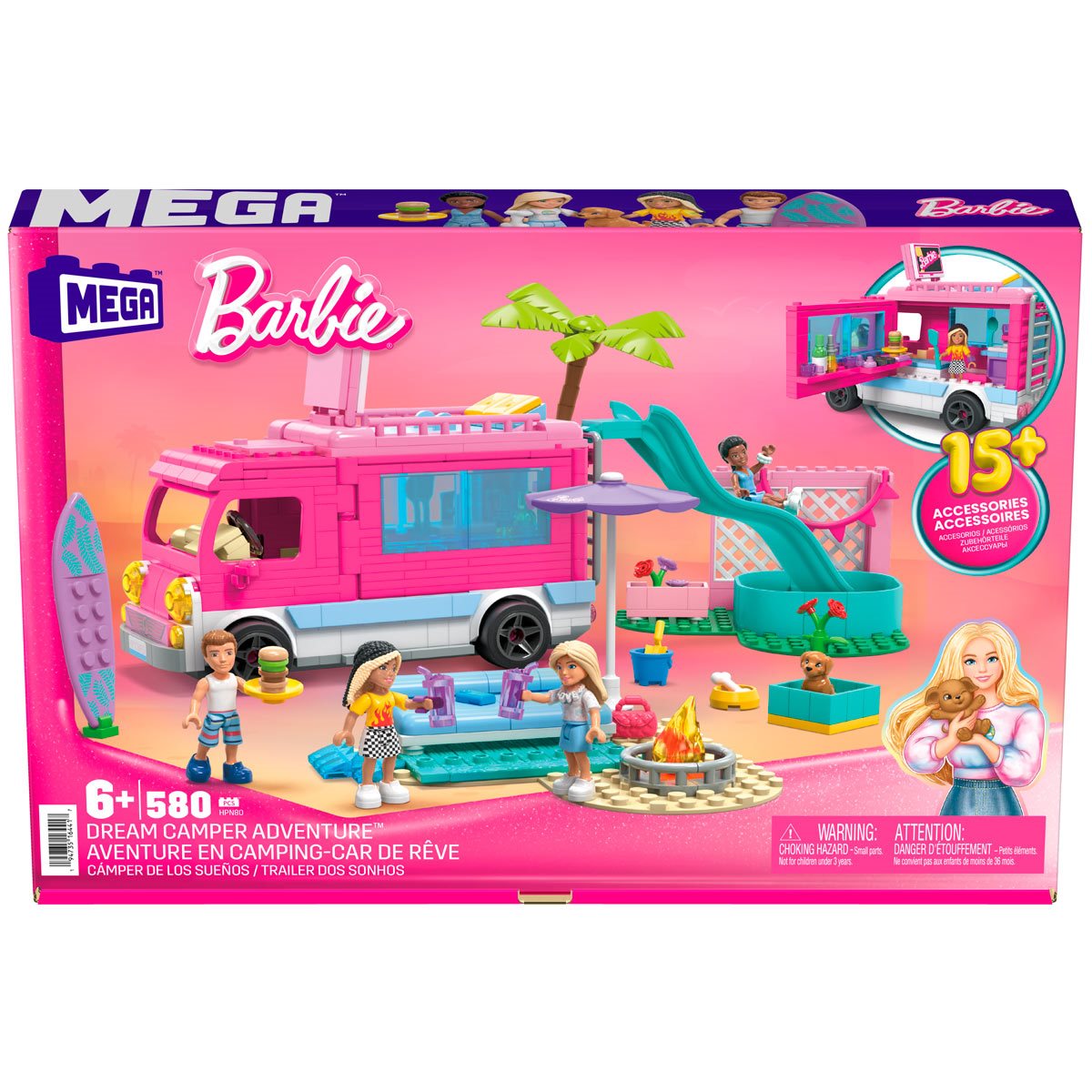 MEGA Barbie Dream Camper Adventure Building Toy