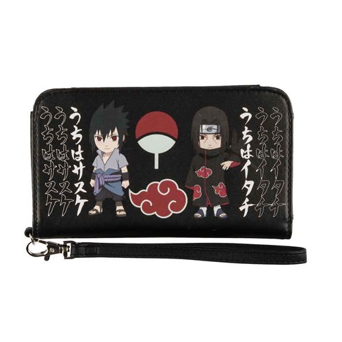 Naruto Chibi Naruto and Sasuke Phone Wristlet