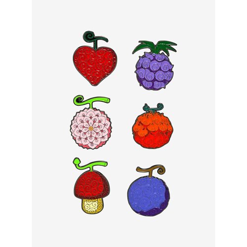 One Piece Devil Fruit Blind-Box Enamel Pin Display of 12 - Entertainment Earth Exclusive