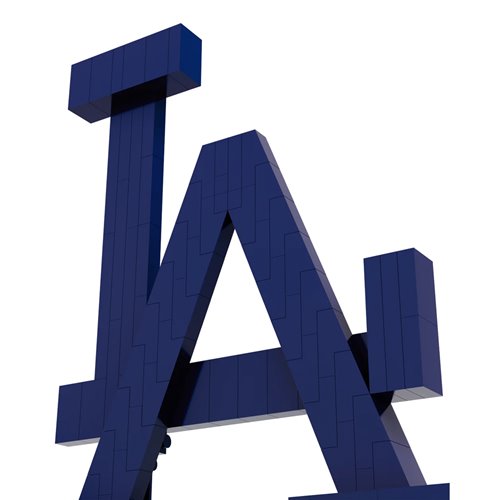 Los Angeles Dodgers Logo Building Block Model