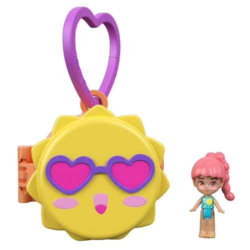 Polly Pocket Impulse Micro Doll Mini-Figure Key Chain Case of 4