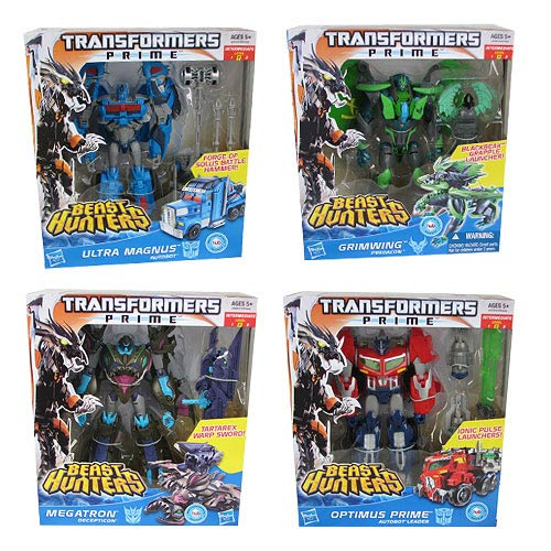 Transformers Prime Beast Hunter Voyager Figures Wave 5 Set