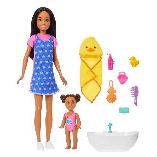 Barbie Family & Friends Bath Playset and Doll