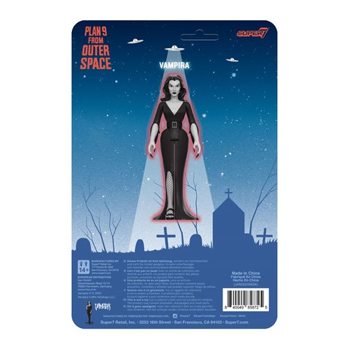 Vampira (Plan 9 Grayscale) 3 3/4-Inch ReAction Figure