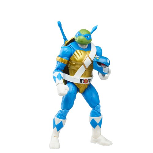 Power Rangers X Teenage Mutant Ninja Turtles Lightning Collection Donatello Black and Leonardo Blue