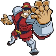 Street Fighter M. Bison Action Pin