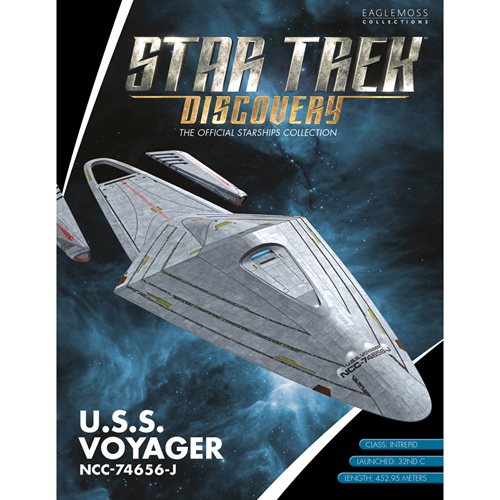 Star Trek: Discovery Starships Collection #13 U.S.S. Voyager NCC-74656-J Vehicle with Collector Maga