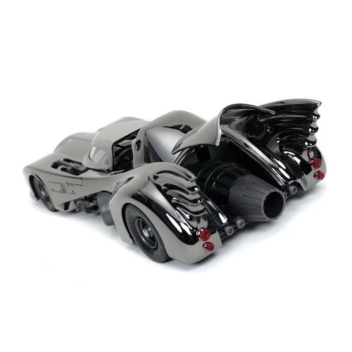 Batman 1989 Movie Batmobile Black Chrome Finish 1:24 Scale Die-Cast Metal Vehicle with Mini-Figure - Exclusive