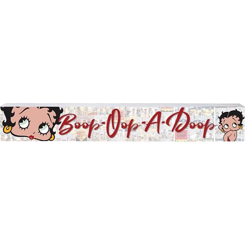 Betty Boop Boop-Oop-A-Doop Wide Wooden Sign