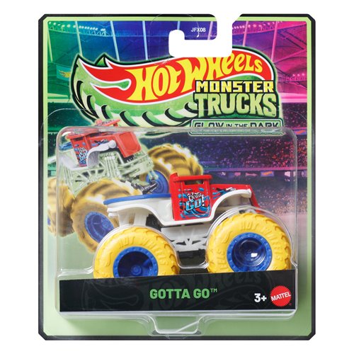 Hot Wheels Monster Trucks Glow in the Dark Vehicle 2026 Mix 2 Case of 6